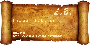 Lipcsei Bettina névjegykártya
